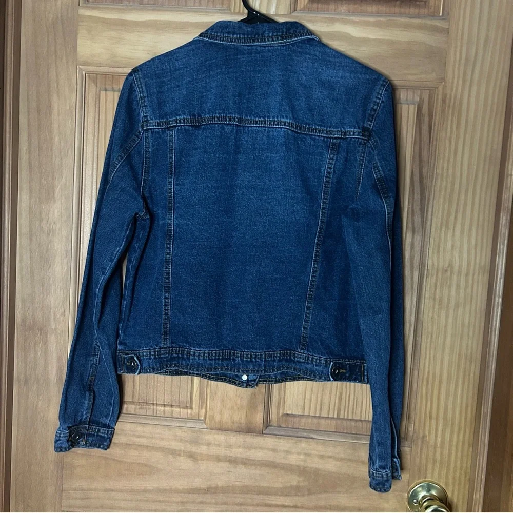 Distressed Highway Jeans Blue Jean Jacket 100% cotton - Picture 3 of 7